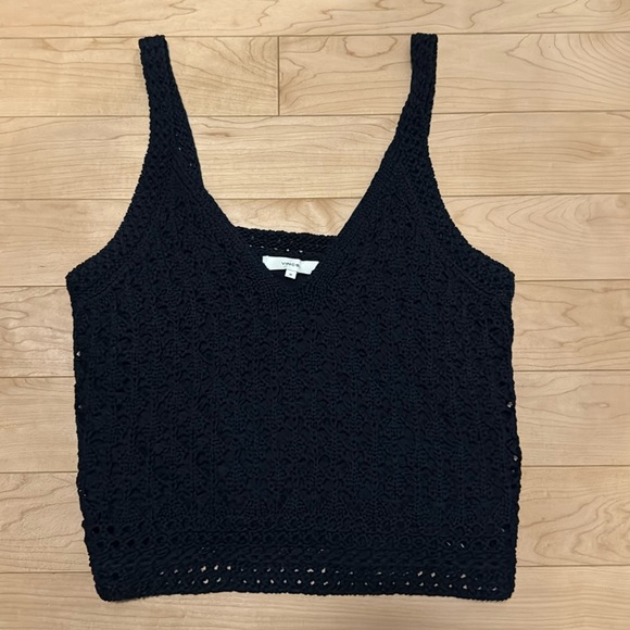 Vince Tops - VINCE crochet tank top